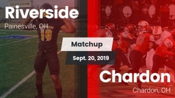 Matchup: Riverside High vs. Chardon  2019