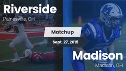 Matchup: Riverside High vs. Madison  2019