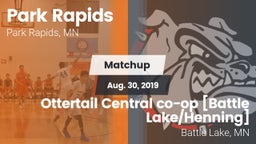 Matchup: Park Rapids High vs. Ottertail Central co-op [Battle Lake/Henning]  2019