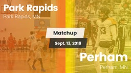 Matchup: Park Rapids High vs. Perham  2019