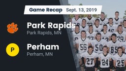 Recap: Park Rapids  vs. Perham  2019