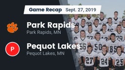 Recap: Park Rapids  vs. Pequot Lakes  2019