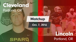 Matchup: Cleveland High vs. Lincoln  2015