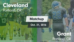 Matchup: Cleveland High vs. Grant  2015