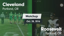 Matchup: Cleveland High vs. Roosevelt  2015