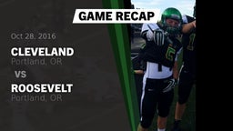 Recap: Cleveland  vs. Roosevelt  2016