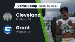 Recap: Cleveland  vs. Grant  2017