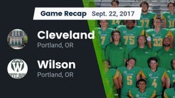 Recap: Cleveland  vs. Wilson  2017