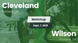 Matchup: Cleveland High vs. Wilson  2018