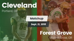 Matchup: Cleveland High vs. Forest Grove  2018
