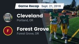 Recap: Cleveland  vs. Forest Grove  2018