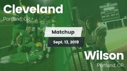 Matchup: Cleveland High vs. Wilson  2019