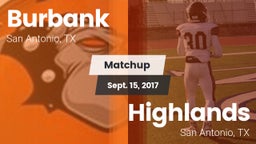 Matchup: Burbank  vs. Highlands  2017