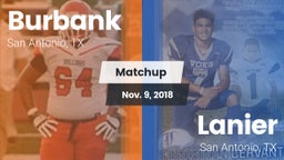 Matchup: Burbank  vs. Lanier  2018