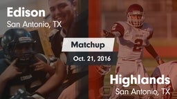 Matchup: Edison  vs. Highlands  2016