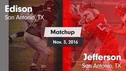 Matchup: Edison  vs. Jefferson  2016