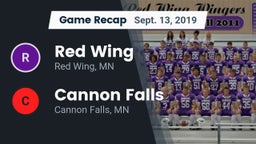 Recap: Red Wing  vs. Cannon Falls  2019