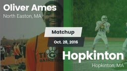 Matchup: Oliver Ames vs. Hopkinton  2016