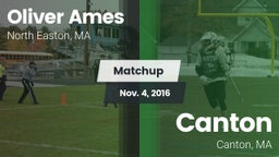 Matchup: Oliver Ames vs. Canton   2016