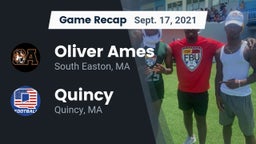Recap: Oliver Ames  vs. Quincy  2021