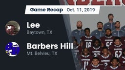 Recap: Lee  vs. Barbers Hill  2019