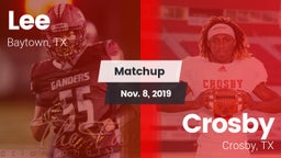 Matchup: Lee  vs. Crosby  2019