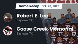 Recap: Robert E. Lee  vs. Goose Creek Memorial  2020