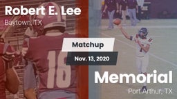 Matchup: Lee  vs. Memorial  2020