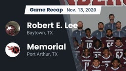 Recap: Robert E. Lee  vs. Memorial  2020