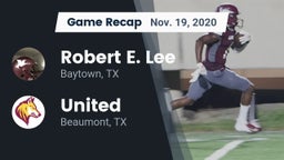 Recap: Robert E. Lee  vs. United  2020