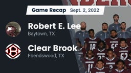 Recap: Robert E. Lee  vs. Clear Brook  2022