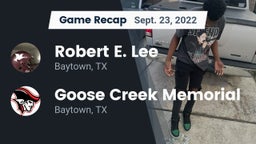 Recap: Robert E. Lee  vs. Goose Creek Memorial  2022