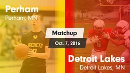 Matchup: Perham  vs. Detroit Lakes  2016