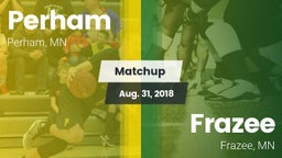 Matchup: Perham  vs. Frazee  2018