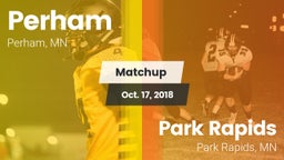 Matchup: Perham  vs. Park Rapids  2018