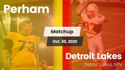 Matchup: Perham  vs. Detroit Lakes  2020