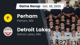 Recap: Perham  vs. Detroit Lakes  2020