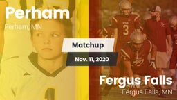 Matchup: Perham  vs. Fergus Falls  2020