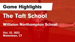 The Taft School vs Williston Northampton School Game Highlights - Oct. 22, 2022