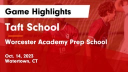 Taft School vs Worcester Academy Prep School Game Highlights - Oct. 14, 2023