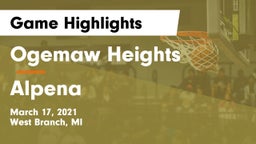 Ogemaw Heights  vs Alpena  Game Highlights - March 17, 2021