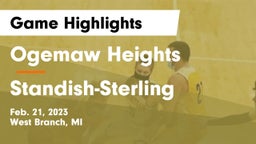 Ogemaw Heights  vs Standish-Sterling  Game Highlights - Feb. 21, 2023