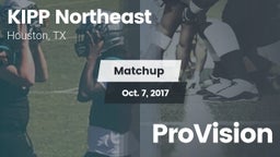 Matchup: KIPP Northeast vs. ProVision 2017