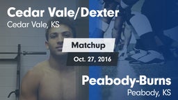 Matchup: Cedar Vale/Dexter Hi vs. Peabody-Burns  2016