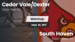 Matchup: Cedar Vale/Dexter Hi vs. South Haven  2017