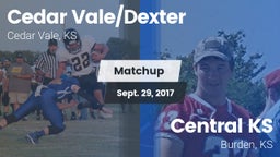 Matchup: Cedar Vale/Dexter Hi vs. Central  KS 2017