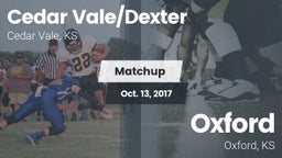 Matchup: Cedar Vale/Dexter Hi vs. Oxford  2017