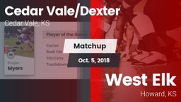 Matchup: Cedar Vale/Dexter Hi vs. West Elk  2018