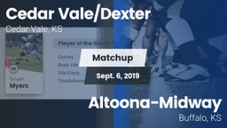 Matchup: Cedar Vale/Dexter Hi vs. Altoona-Midway  2019