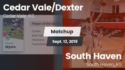 Matchup: Cedar Vale/Dexter Hi vs. South Haven  2019